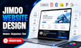 design jimdo website with modern responsive business and ecommerce layout fast