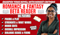beta reader fantasy beta reader romance alpha reader critique beta read feedback