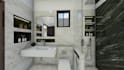 interior design for bed room, bath, kitchen,3d floor plan