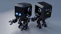 3d stylized robot design, game ready robot, android character design, helper bot