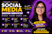design social media posts, carousel posts and social media ads