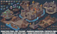 design isometic pixel tileset pixel tilemap rpg pixel game background game asset