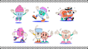 illustrate a retro character