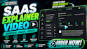 create saas explainer video software demo app UI animation