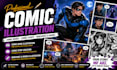 create custom comic book illustrations, comic strips, and webcomics