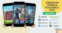 develop HTML5 playable ads for mobile games as per your need