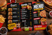 design a professional restaurant and cafe menu