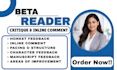 beta read your manuscript, mystery novel beta reader, thriller beta reader