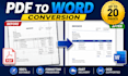 convert PDF to word, excel, powerpoint, google docs