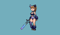 design pixel art character, pixel art sprite sheet and pixel art animations