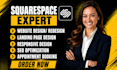 build squarespace website design and redesign squarespace website development