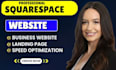 build or update  squarespace website redesign squarespace website development