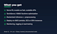 deploy your machine learning model as a scalable API