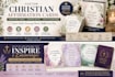 design christian affirmation card or scripture flashcards and prayer journal