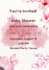 design editable canva baby shower invitation