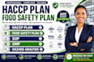 create haccp plan, food safety plan, sops and gmp documentation
