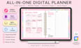 design hyperlinked pdf planner, etsy digital planner, goodnotes planner