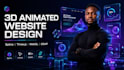 3d animated website spline animation wordpress animation rive threejs webgl gsap