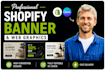 design a high converting shopify banner, hero image and web graphics in canva