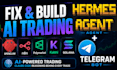 fix setup openclaw hermes agent telegram claude trading bot polymarket kalshi