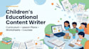 write engaging children course, curriculum, lesson plan and educational content