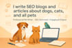 write pet articles as a veterinarian writer
