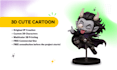 design custom 3d characters, blind box IP, toys for 3d printing