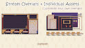 create stream overlays in pixel art style