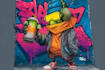 make graffiti character or graffiti illustration
