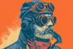 draw retro vintage style illustration