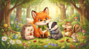 draw animals cartoon illustration