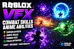 create roblox vfx effects combat skills and anime abilities