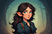 paint beautiful portrait in disney cartoon