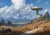 make a sci fi mecha and robot concept art