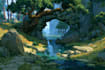 create isometric game environment illustration