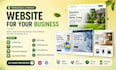 do landscape website, lawn care website, cleaning website in wordpress elementor