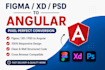 convert figma, xd, or PSD to angular