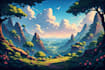 design amazing fantasy background landscape