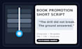 write short video scripts for books and youtube channels