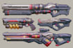 create weapon design and illustration