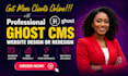 do ghost cms theme, ghost website, ghost theme, ghost cms, ghost landing page