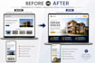 redesign your website into a modern responsive website