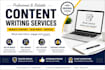 write content for your website