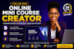 create online mini course content and powerpoint slides