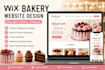 create a modern wix bakery website with online ordering