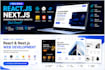 build a responsive react js website using tailwind CSS, javascript and next js