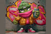 make graffiti character or graffiti illustration