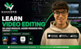 teach you davinci resolve, adobe premiere pro, capcut editing