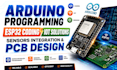 do arduino programming, esp32 coding, iot, pcb design and sensors integration
