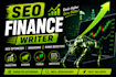 write SEO finance, investing, stocks and forex articles
